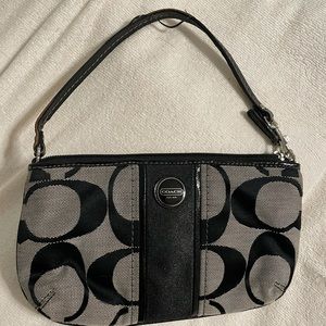 Coach clutch black & gray